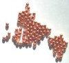100 3mm Round Solid Copper Metal Beads